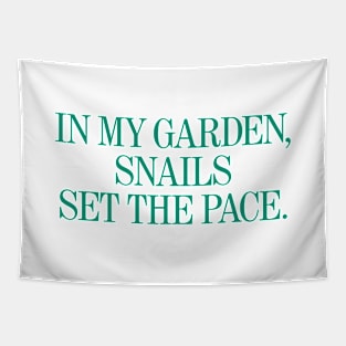 Snail's Pace Garden Tapestry