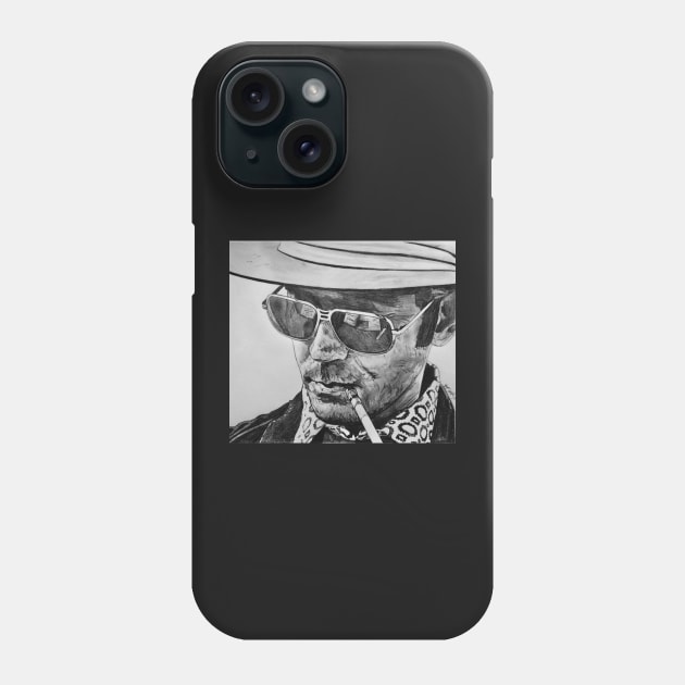 Hunter S Thompson Phone Case by BryanWhipple