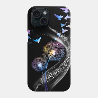 Colorful Dandelion Birds Costume Gift Phone Case