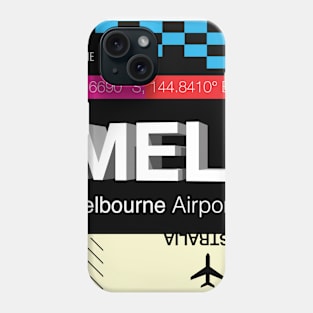 MEL Melbourne 3D airport tag Phone Case