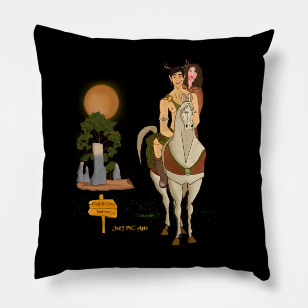 Outlander sassench Pillow by Joey's Magical Art & Craft