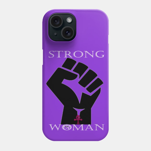 StrongWoman white Phone Case by dahJah