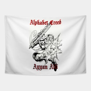 Ayyan Alphabet Creed Silueta Tapestry