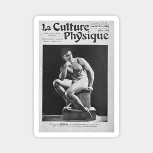 LA CULTURE PHYSIQUE - Vintage Physique Muscle Male Model Magazine Cover Magnet