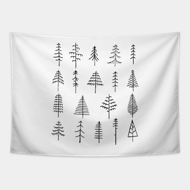 Trees Trees & MORE TREES!!! Tapestry by rtsukamoto