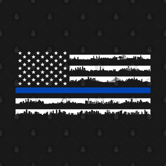 American Blue - Support for Police Officers by SeaStories