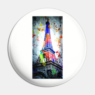 Eiffel Grunge Pin