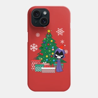 Teen Titans Raven Around The Christmas Tree Phone Case