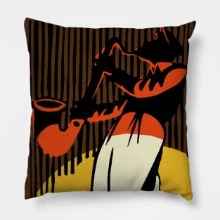 The Jazz Sax Player Pillow