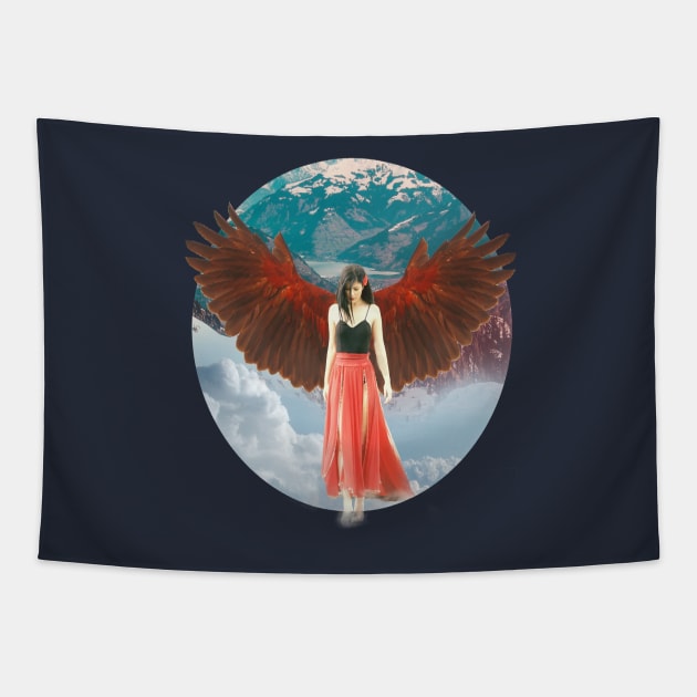 Lady of the Clouds Tapestry by RoxanneG