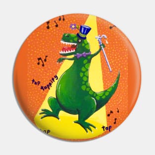 Dancing Dinosaur Pin