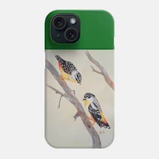 A pair of Australian Perdalotes - birds Phone Case