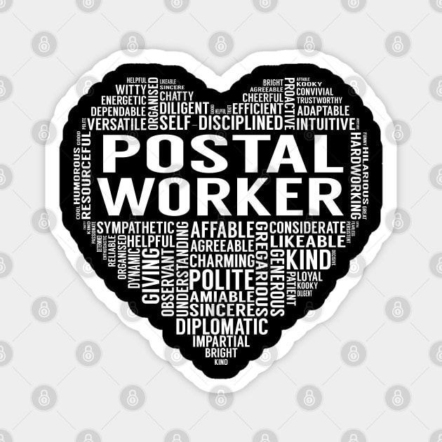 Postal Worker Heart Magnet by LotusTee