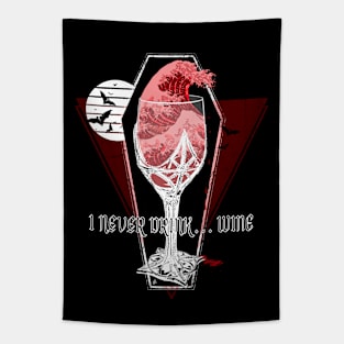 I never Drink Wine, Great Wave of Blood, Dracula Vintage, Under the Bloody Wave off Kanagawa, Vampire Gothic Cup, Tapestry