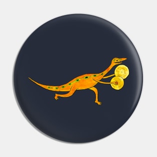 Cymbal-o-saurus Pin