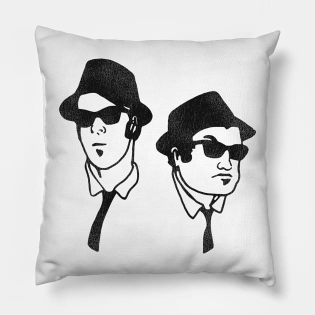 Blues Brothers Pillow by darklordpug