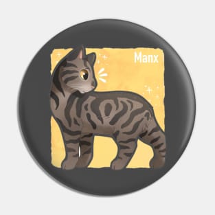 Cat Manx Pin