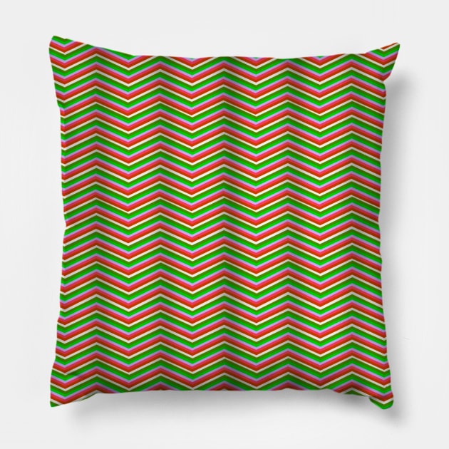 Retro 80s Dunes - Stripes Holiday Pillow by pbDazzler23