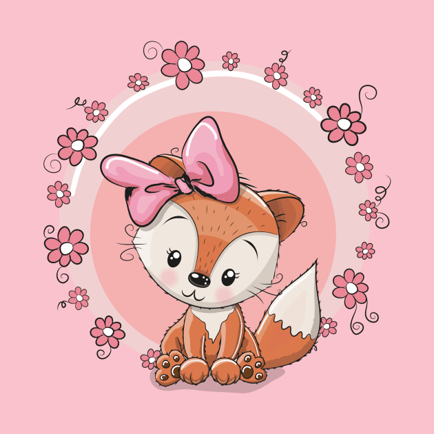 Cute Little Fox by JB's Design Store