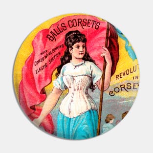 Ball's Corsets Advertisment Pin