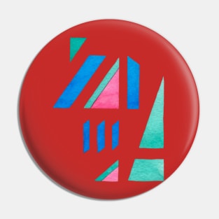 Modern abstract watercolor Pin