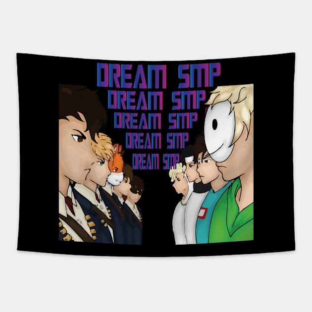 dream smp for friends Tapestry by SurpriseART