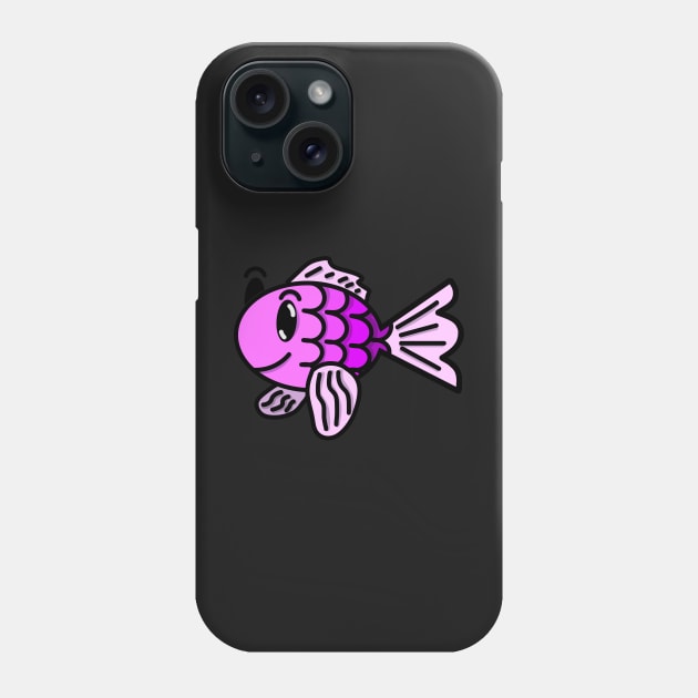 Pinkish Purple Fish Phone Case by IgorAndMore