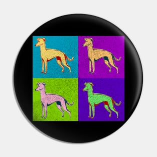 Greyhound Dog Lover Best Pop Art Style Design Dog Gift Owner Pin