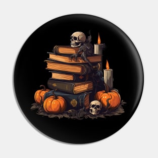 Halloween Gift For Book Lovers Pin