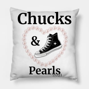 Chucks and Pearls 2021 Harris Biden Pillow