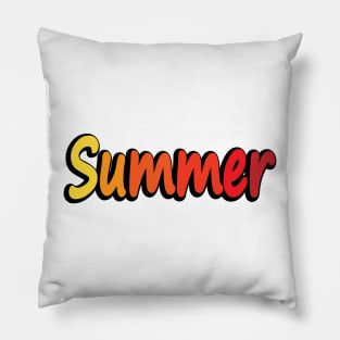 Summer text design Pillow