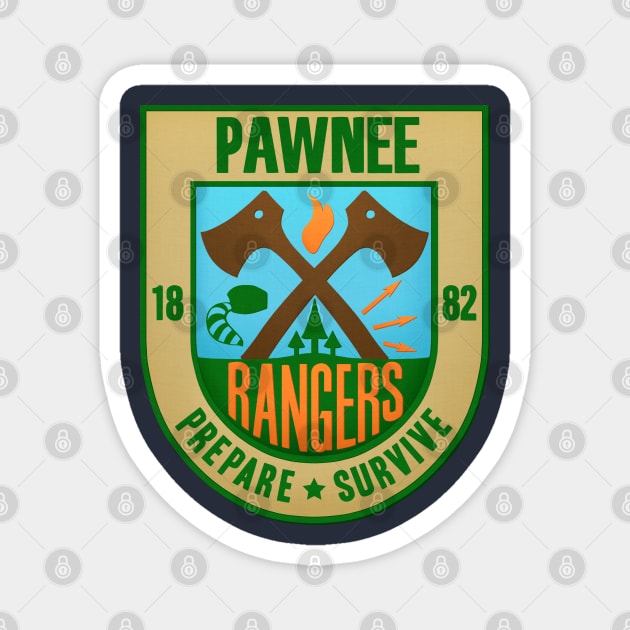 Pawnee Rangers Magnet by cameronklewis