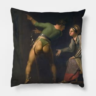 Hamlet and his Mother. Episode from Shakspeare's Hamlet by Nicolai Abildgaard Pillow