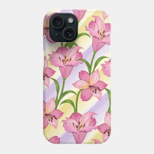 Alstroemeria Flowers Pattern Phone Case