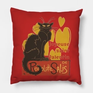 Joyeuse saint Valentin Le Chat Noir Parody Pillow