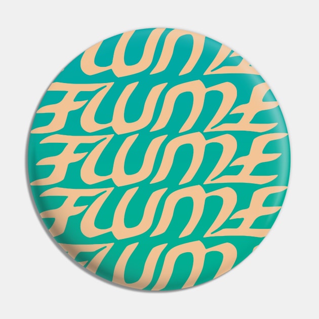 Hi This Is Flume Logo Multi-Coloured 4 Pin by fantanamobay@gmail.com