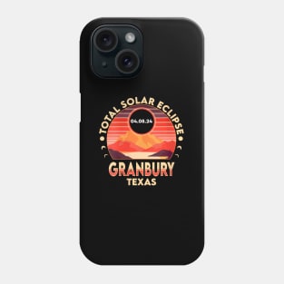 Wos Granbury Texas Eclipse 2024 Total Solar Eclipse Phone Case