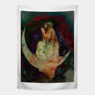 Star Child - Surreal/Collage Art Tapestry