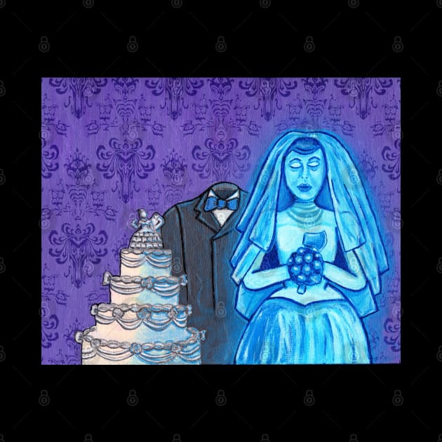 Black Widow Bride- Haunted Mansion by tesiamarieart