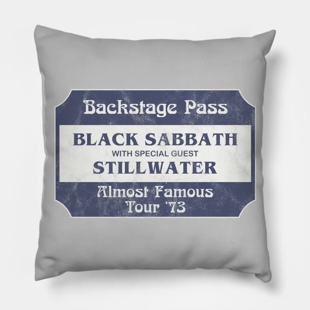 Backstage Pass Pocket Tee Pillow by Totally Major