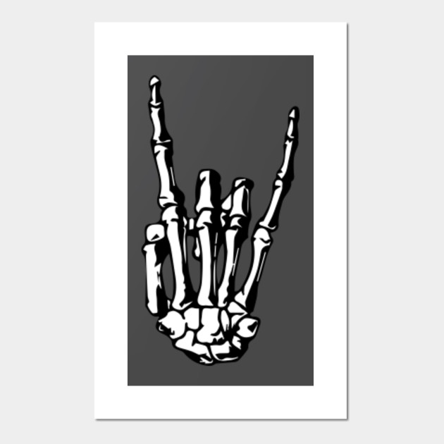 Rock On Skeleton Hand Rock Posters And Art Prints Teepublic When the artist studies human anatomy, he is not usually pursuing the same goals as the medical. rock on skeleton hand