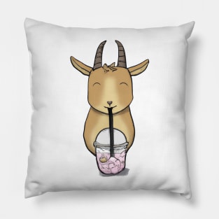 The happy goat Pillow