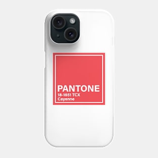 pantone 18-1651 TCX Cayenne Phone Case