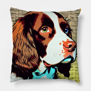 Springer SPaniel Pop Art Pillow