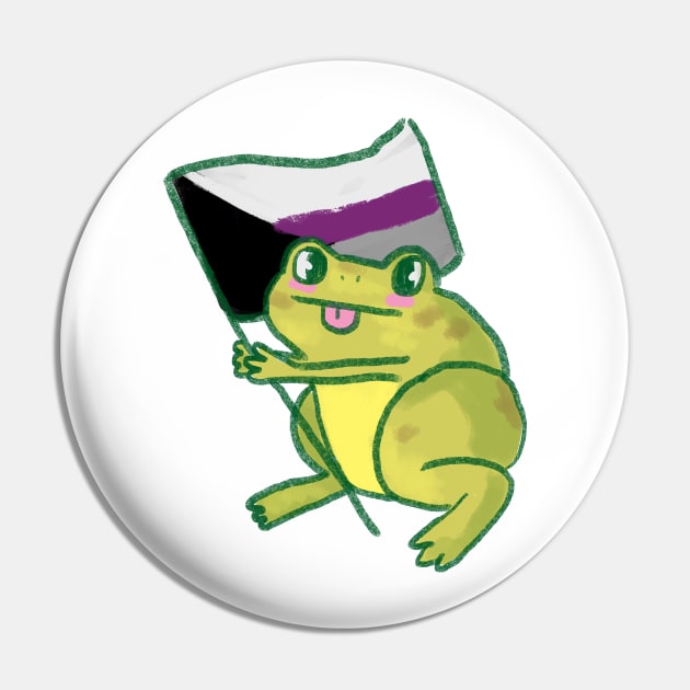 demisexual frog Pin by remerasnerds