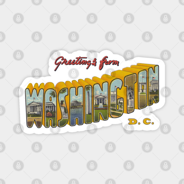 MAGNET Greetings From Photo Magnet WASHINGTON DC