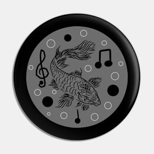 "Koi fish in Melody" Pin