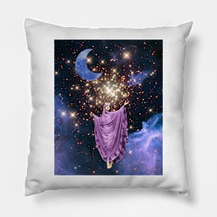 Beneath the Crescent Moon Pillow