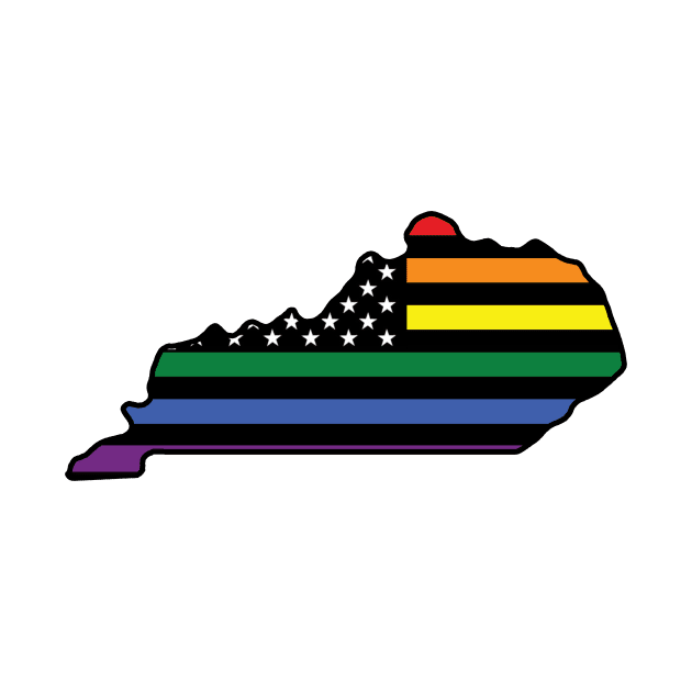 Rainbow Flag Kentucky by DarkwingDave