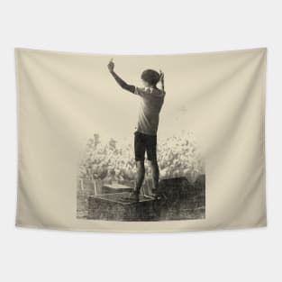 Oliver Sykes crowd retro Tapestry